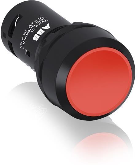  Кнопка CP1-10R-11 без фикс. 1НО+1HЗ (черн. декоративное кольцо) красн. ABB 1SFA619100R1071 