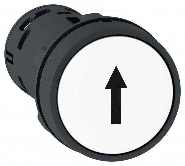  Кнопка с толкателем XB7 НО+НЗ бел. стрелка вверх SchE XB7NA15341 