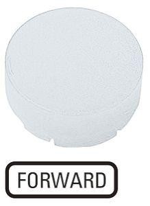  Линза для кнопок M22-XDLH-W-GB15 с подсветкой выступающая "FORWARD" бел. EATON 218380 