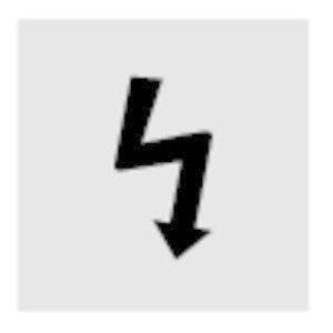  Шильдик прозрачный "символ электрического напряжения" 920LQ18 EATON 062106 