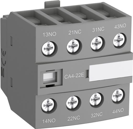  Блок контактный дополнительный CA4-04N (4НЗ) для контакторов AF09…AF38 и реле NF09…NF38 ABB 1SBN010140R1204 