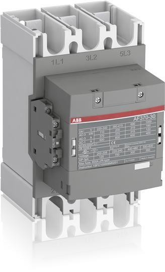  Контактор AF370-30-11-34 катушка 250-500В AC/DC с интерфейсом для подключения к ПЛК ABB 1SFL607002R3411 