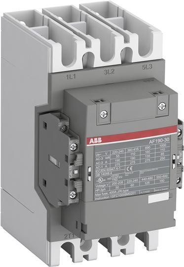  Контактор AF190-30-11-34 катушка 250-500В AC/DC с интерфейсом для подключения к ПЛК ABB 1SFL487002R3411 