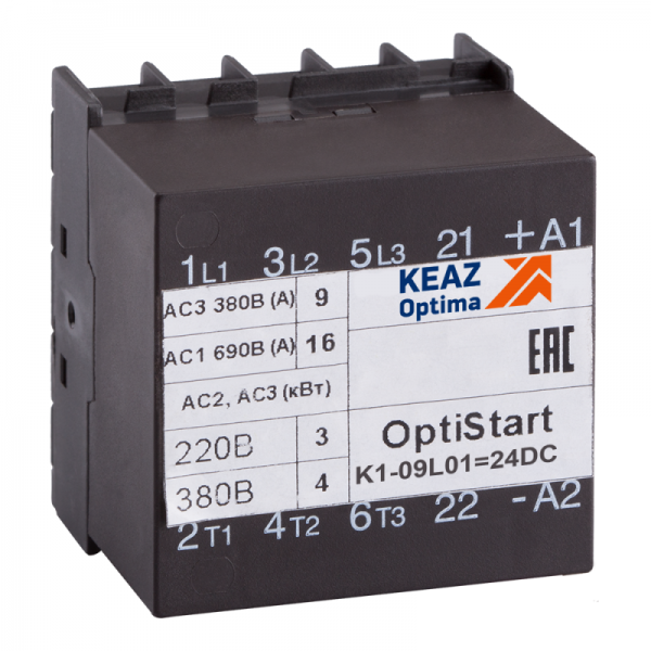  Миниконтактор OptiStart K1 09L01=24DC VS КЭАЗ 117362 