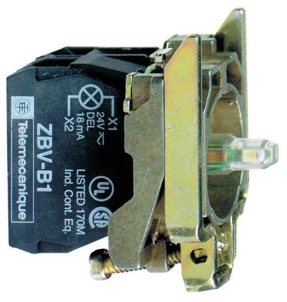  Корпус кнопки 22мм 24В с подсветкой SchE ZB4BW0B35 