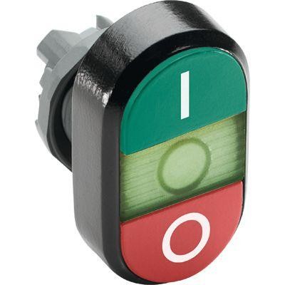  Кнопка двойная MPD2-11G (зел./красн.) зел. линза с текстом "I/O" ABB 1SFA611131R1102 