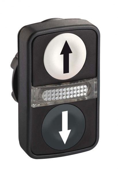  Головка для кнопки двойн. с маркир. + Led SchE ZB5AW7A1724 