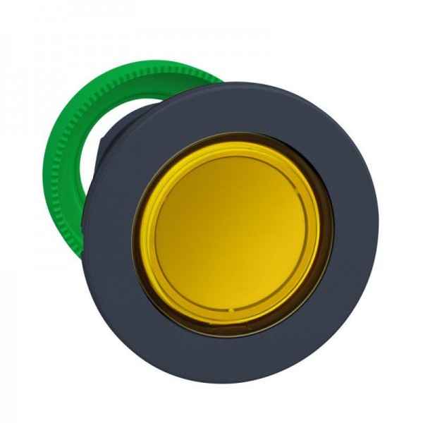  Головка кнопки с подсветкой утопленный монтаж желт. SchE ZB5FW383 