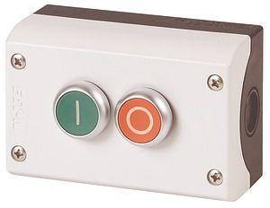  Пост кнопочный 2 кноп. (2 разм.+ 2 замык. конт. с обозначениями O I) M22-I2-M1 EATON 216529 