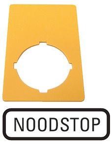  Знак аварийная остановка 50х33мм "NOODSTOP" M22-XZK-NL99 желт. EATON 216475 