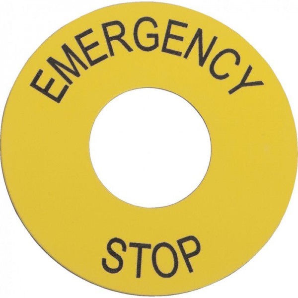  Маркировка "EMERGENCY STOP" SchE ZB2BY9330 