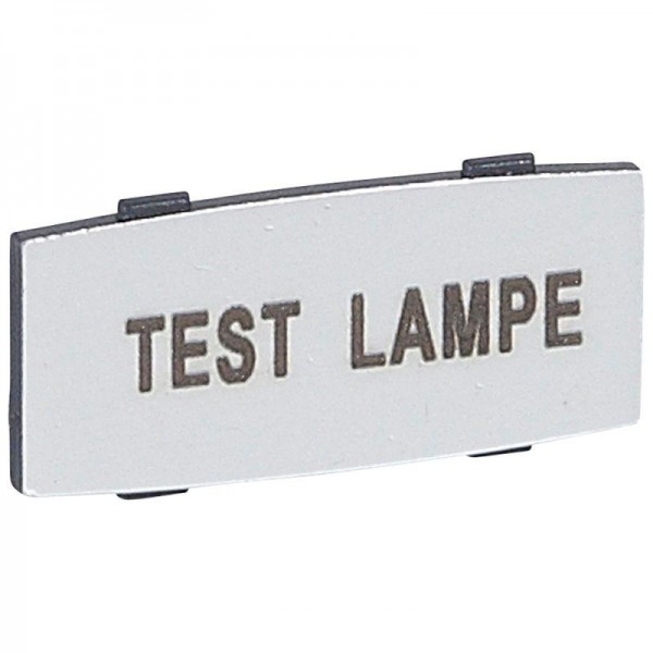  Вставка узкая алюм. надпись "TEST LAMPE" Osmoz Leg 024345 