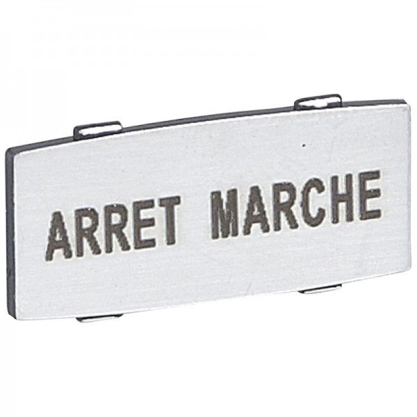  Вставка узкая алюм. надпись "ARRET - MARCHE" Osmoz Leg 024342 