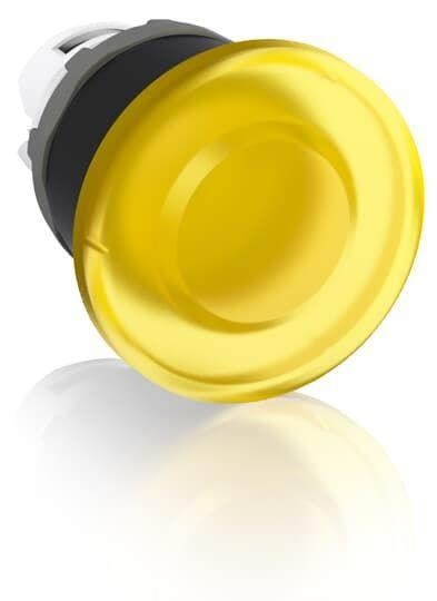  Кнопка MPM1-11Y ГРИБОК (только корпус) без фиксации с подсветкой 40мм желт. ABB 1SFA611124R1103 