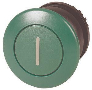  Головка кнопки M22S-DP-G-X1 грибовидная без фикс. зел.; черн. лицевое кольцо EATON 216723 