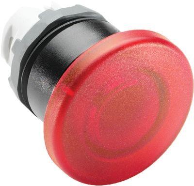  Кнопка MPM1-21R "ГРИБОК" без фикс. с подсветкой 40мм красн. (только корпус) ABB 1SFA611124R2101 