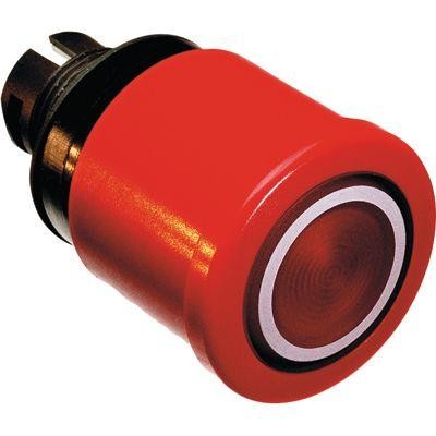  Кнопка MPMP3-11R "ГРИБОК" с подсветкой с усиленной фикс. 40мм отпускание вытягиванием поворотом красн. (только корпус) ABB 1SFA611511R1101 