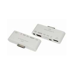 Адаптер AV 6 в 1 для iPhone 4/4S на HDMI USB microSD SD 3.5мм microUSB Rexant 40-0103 
