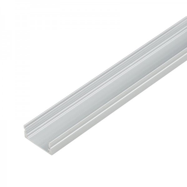  Профиль алюминиевый для LED ленты UFE-A12 SILVER 200 POLYBAG накладной анодир. (дл.2м) Uniel UL-00004051 