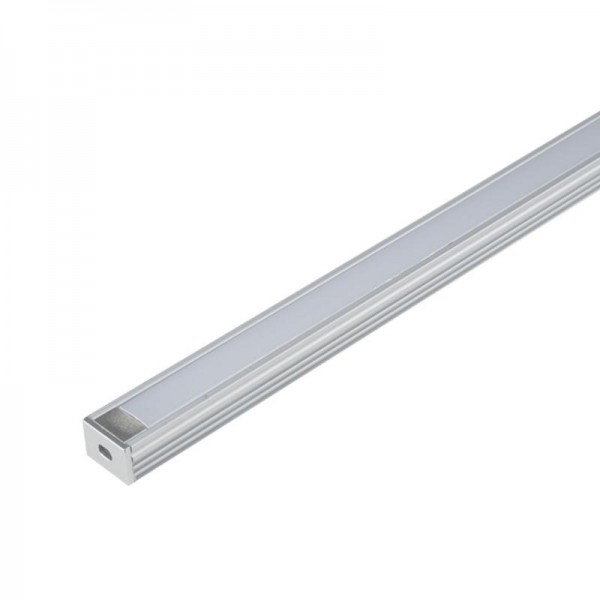  Профиль алюминиевый для LED ленты UFE-A10 SILVER 200 POLYBAG накладной анодир. (дл.2м) Uniel UL-00000604 