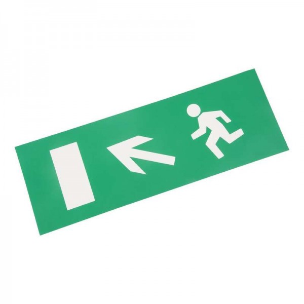  Наклейка для аварийного светильника "Направление к эвакуационному выходу налево вверх" Rexant 74-0110-1 