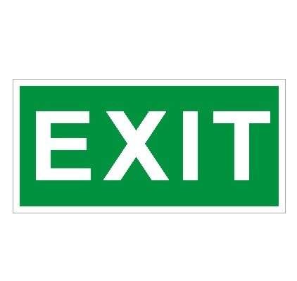  Наклейка "Exit" ПЭУ 012 (280х162) РС-I СТ 2502001070 