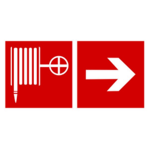  Знак безопасности NPU-2714.F31"Указ. движения к пожарному крану направо" Белый свет a20359 