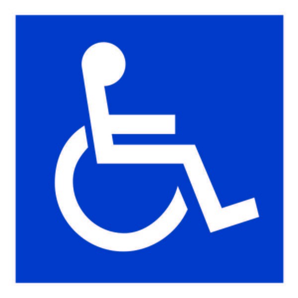  Знак безопасности PS-15164.D02"Символы доступности для инвалидов всех категорий" Белый свет a21957 