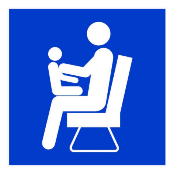  Знак безопасности NPU-2424.D03"Места для инвалидов/пожилых людей/людей с детьми" Белый свет a20370 