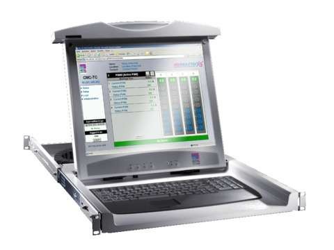  Консоль монитор-клавиатура DK 17дюйм RAL9005 англ. сенсорная панель Rittal 9055412 