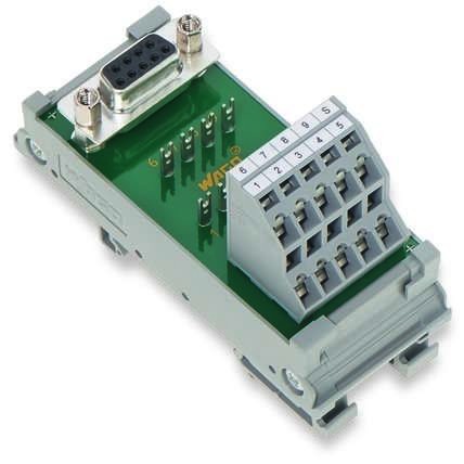 Модуль интерфейсный D-SUB для миниатюрного соединителя розетка 9-конт. WAGO 289-725 