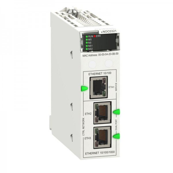 Модуль процессорный M580 NOC CONTROL Ethernet модуль (защищенного исполнения) SchE BMENOC0321C 
