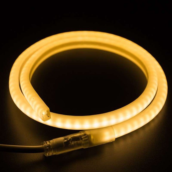  Шнур светодиодный гибкий неон LED SMD форма - D 120LED/м тепл. бел. (уп.100м) Neon-Night 131-076 