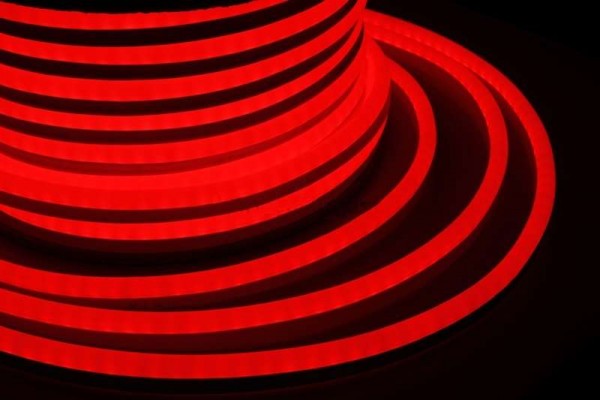  Шнур светодиодный гибкий неон LED NEON FLEX 12х26мм 80LED/м 4Вт/м 220В IP54 красн. (уп.50м) NEON-NIGHT 131-012 