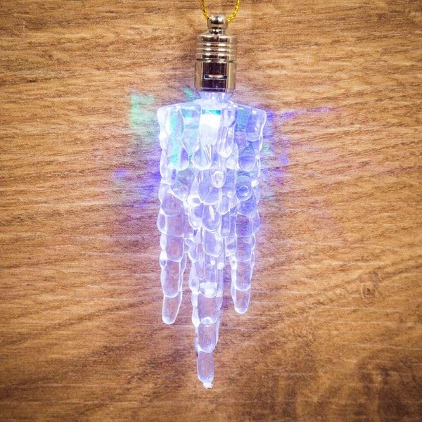  Фигура светодиодная подвесная "Сосулька" 10х3см Neon-Night 501-093 