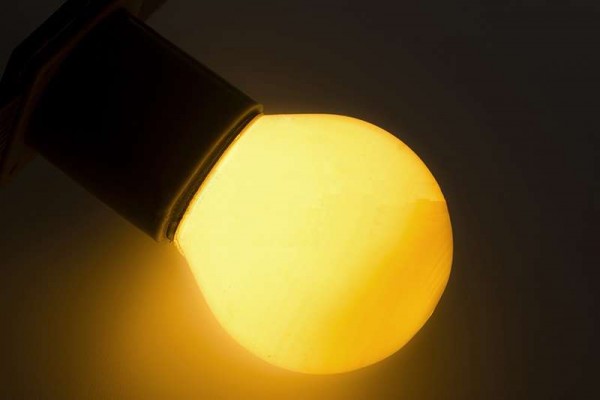  Лампа светодиодная 1Вт 5LED Шар d45 E27 желт. Neon-Night 405-111 