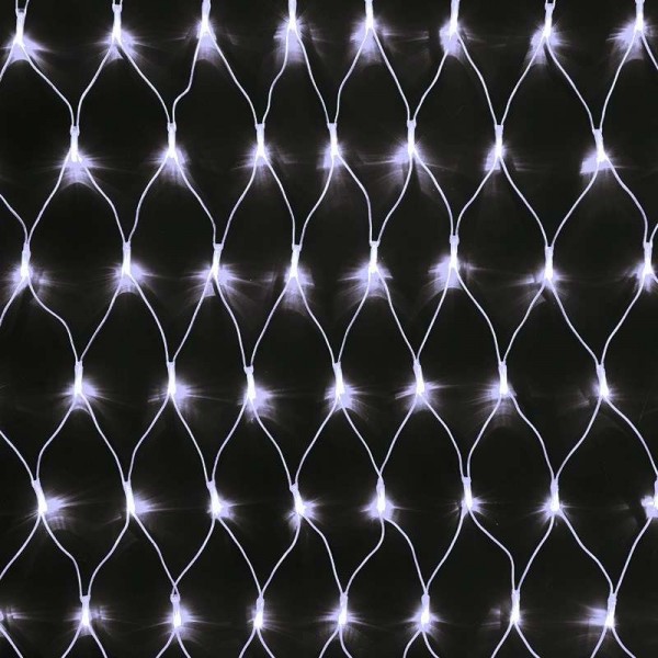  Гирлянда "Сеть" 2х1.5м свечение с динамикой 288LED бел. 230В провод прозр. Neon-Night 215-045 