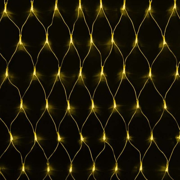  Гирлянда "Сеть" 2х1.5м свечение с динамикой 288LED желт. 230В провод прозр. Neon-Night 215-041 