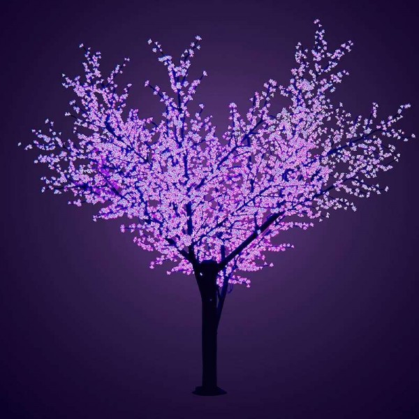  Дерево светодиодное "Сакура" 3.6м диаметр кроны 3м фиалет. IP65 трансформатор в компл. Neon-Night 531-236 
