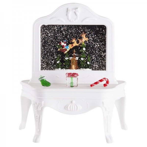  Светильник декоративный "Столик" с эффектом снегопада подсветкой и новогодней мелодией Neon-Night 501-064 