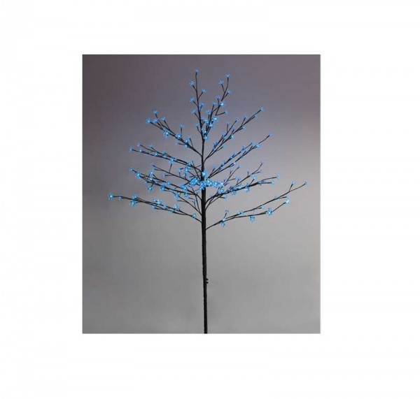 Дерево светодиодное "Комнатная сакура" син. 120см корич. ствол 80LED 8Вт 24В IP44 (с трансф.) NEON-NIGHT 531-243 