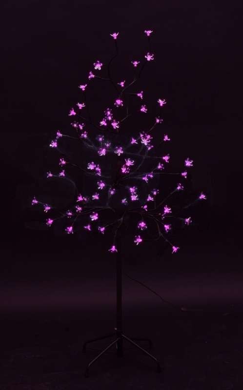  Дерево светодиодное "Комнатная сакура" роз. 120см корич.ствол 80LED 8Вт 24В IP44 (с трансф.) NEON-NIGHT 531-248 