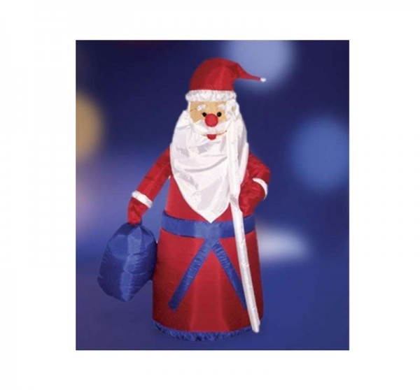  Фигура "Дед Мороз с подарком" 3D надувная 180см внутр. подсв. 18Вт 12В IP65 (с блоком питания и компрес.) NEON-NIGHT 511-206 