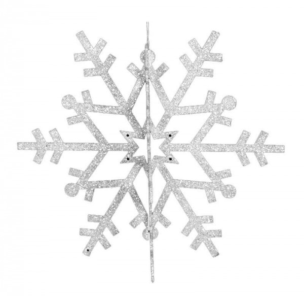  Фигура елочная "Снежинка резная 3D" 46см бел. (уп.6шт) Neon-Night 502-355 