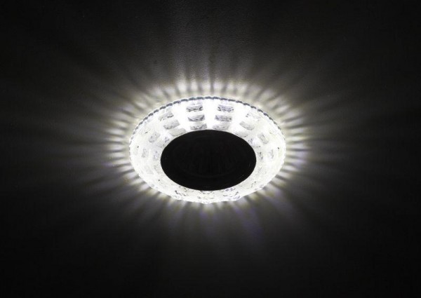  Светильник DK LD8 SL/WH декор cо светодиодной подсветкой MR16 прозр. ЭРА Б0028083 