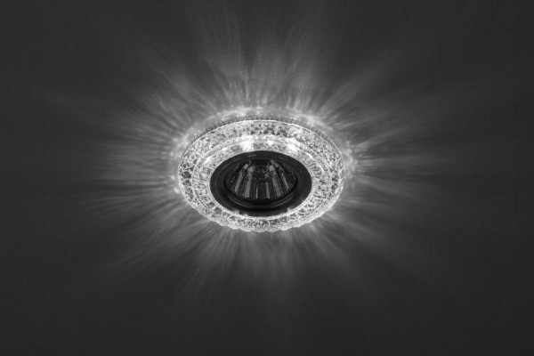  Светильник светодиодный DK LD3 SL/WH декор cо светодиодной подсветкой (белый) прозр. ЭРА Б0019202 