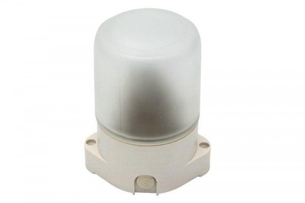  Светильник для бани НББ 01-60-001 пласт/стекло прямой IP65 E27 max 60Вт 135х105х84 (15/720) бел. ЭРА Б0048030 