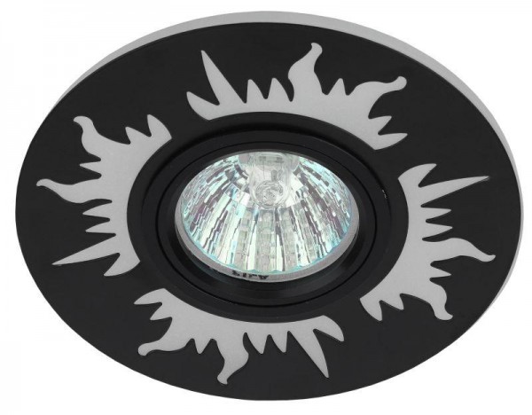  Светильник DK LD30 BK декор cо светодиодной подсветкой MR16 220В max 11Вт черн. ЭРА Б0036498 