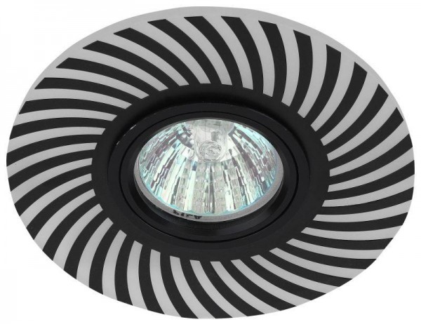  Светильник DK LD32 BK декор cо светодиодной подсветкой MR16 220В max 11Вт черн. ЭРА Б0036501 