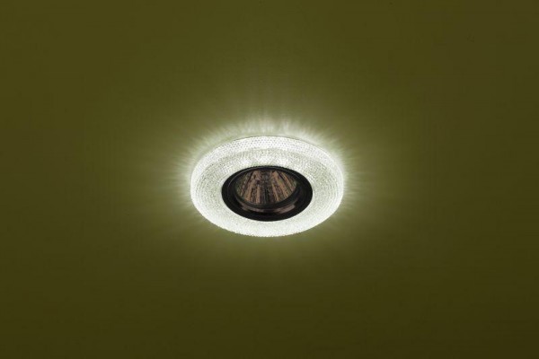  Светильник DK LD1 GR декор со светодиод. подсветкой GU5.3 220В 50Вт зел. ЭРА Б0018777 